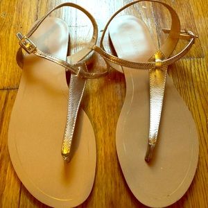Banana Republic Gold Sandals